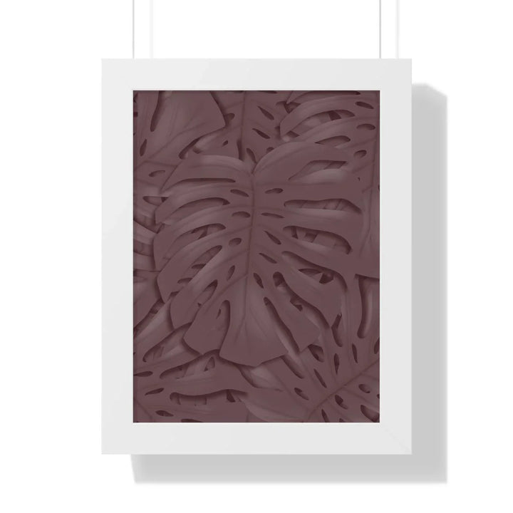 Merlot Monstera Framed Print, Poster, Laura Christine Photography & Design, Framed, Home & Living, Indoor, Paper, Posters, Laura Christine Photography & Design, laurachristinedesign.com