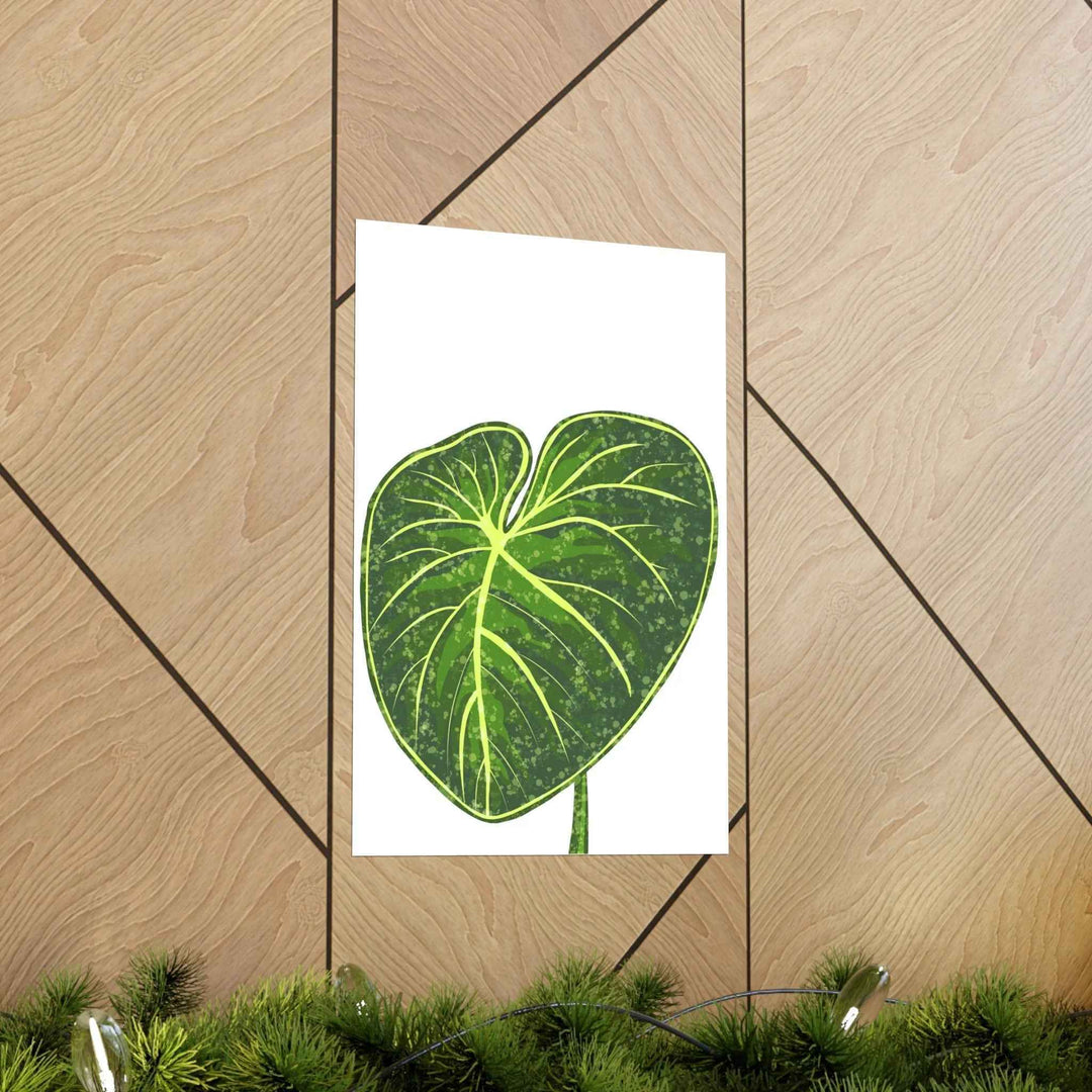 Philodendron Gloriosum Print Botanical Wall Art – Tropical Leaf Poster on Museum-Grade Paper - The Potted Pixel
