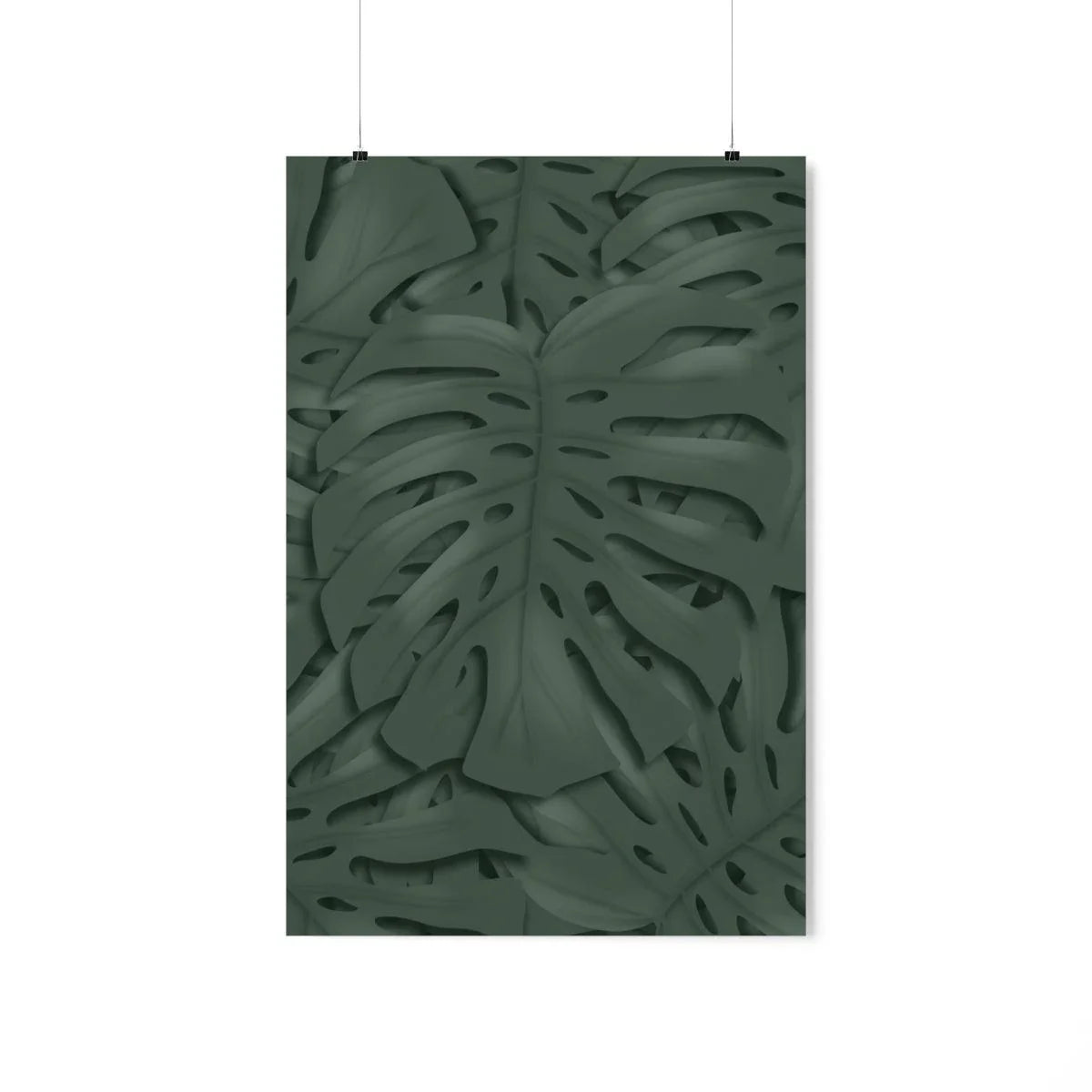 Deep Green Monstera Print, Poster, Laura Christine Photography & Design, Back to School, Home & Living, Indoor, Matte, Paper, Posters, Valentine's Day promotion, Laura Christine Photography & Design, laurachristinedesign.com