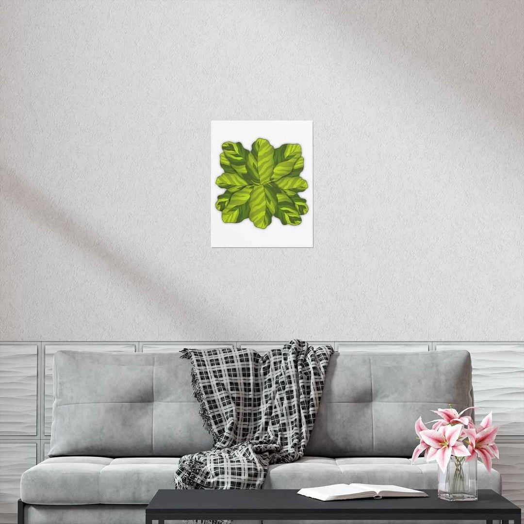 Calathea Yellow Fusion Print – Botanical Wall Art on Museum-Grade Paper Unframed - The Potted Pixel