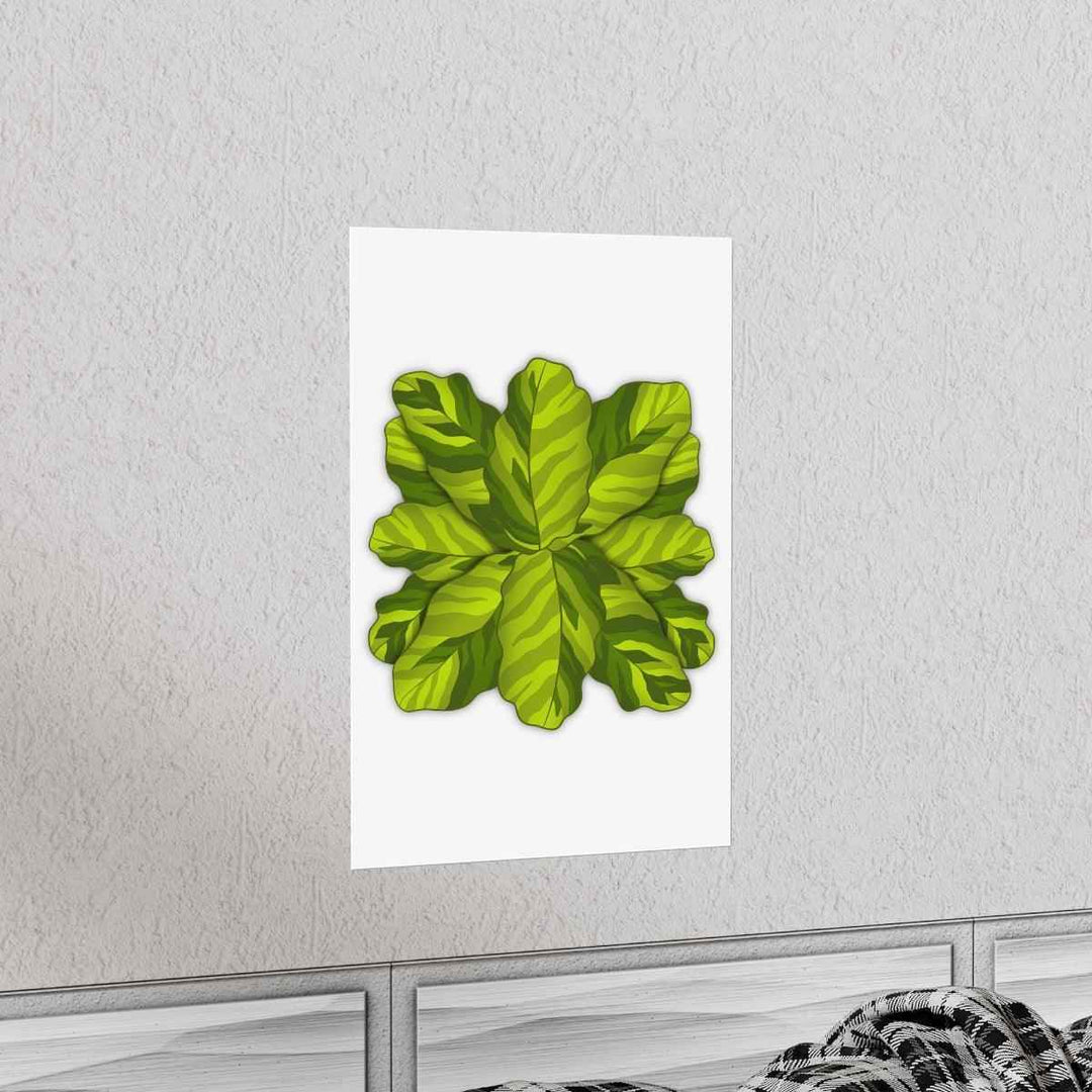 Calathea Yellow Fusion Print – Botanical Wall Art on Museum-Grade Paper Unframed - The Potted Pixel