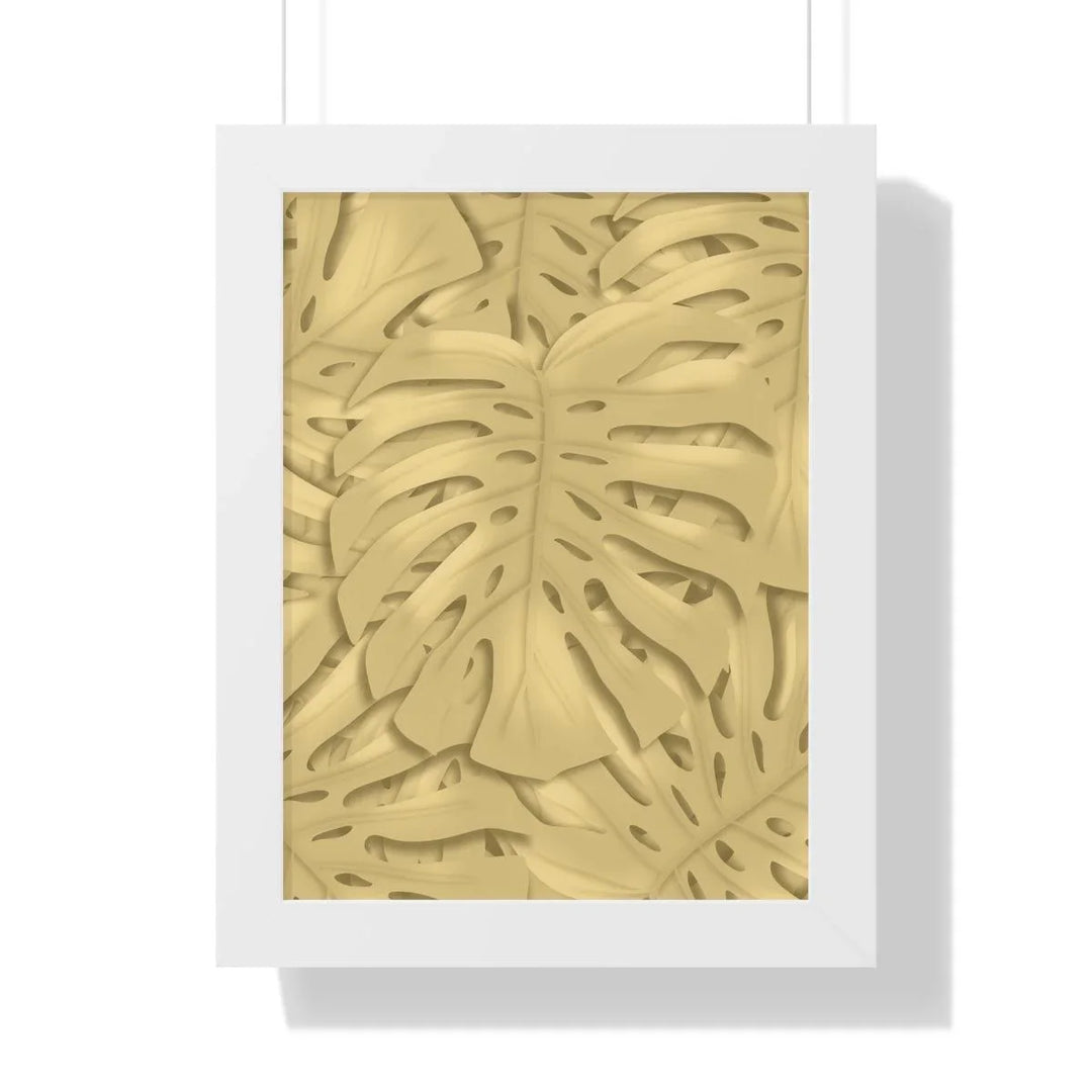 Golden Monstera Framed Print, Poster, Laura Christine Photography & Design, Framed, Home & Living, Indoor, Paper, Posters, Laura Christine Photography & Design, laurachristinedesign.com