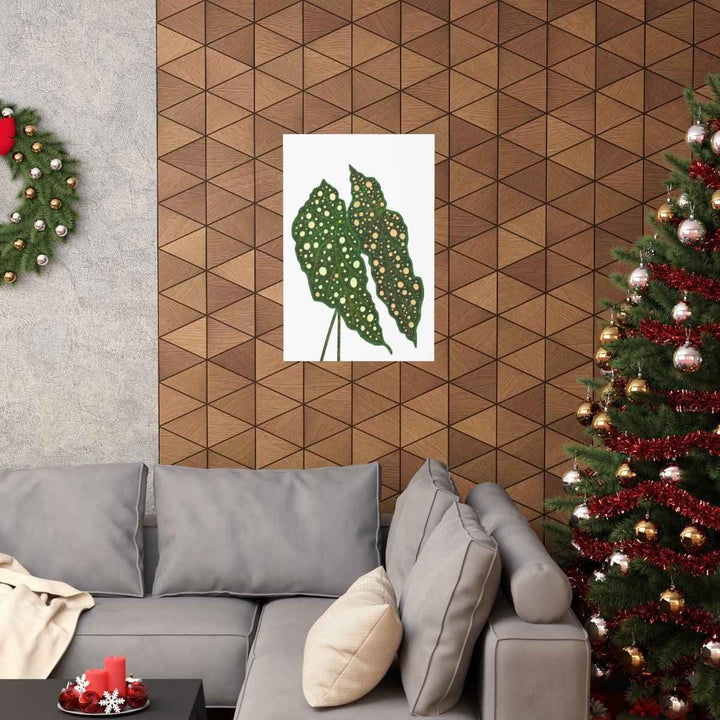 Begonia Maculata Print - Botanical Wall Art on Museum Grade Paper | Matte Finish Unframed - The Potted Pixel