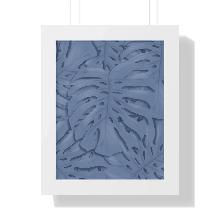 Slate Blue Monstera Framed Print, Poster, Laura Christine Photography & Design, Framed, Home & Living, Indoor, Paper, Posters, Laura Christine Photography & Design, laurachristinedesign.com