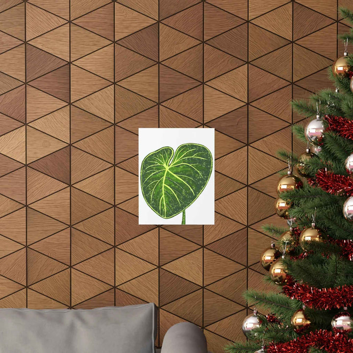 Philodendron Gloriosum Print Botanical Wall Art – Tropical Leaf Poster on Museum-Grade Paper - The Potted Pixel