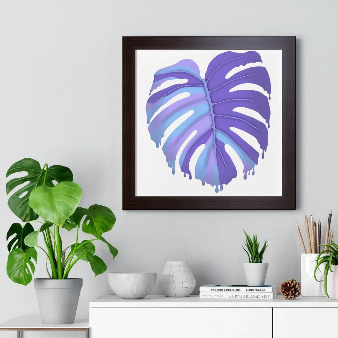 Melting Monstera (Purple) Framed Print, Poster, Laura Christine Photography & Design, Framed, Home & Living, Indoor, Paper, Posters, Laura Christine Photography & Design, laurachristinedesign.com