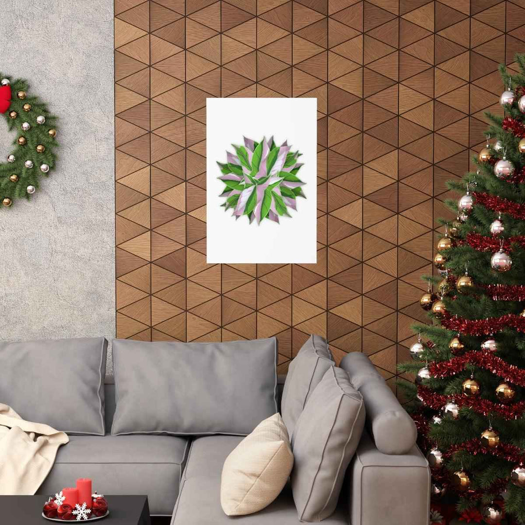 Syngonium Tricolor Botanical Print – Unframed Wall Art - The Potted Pixel