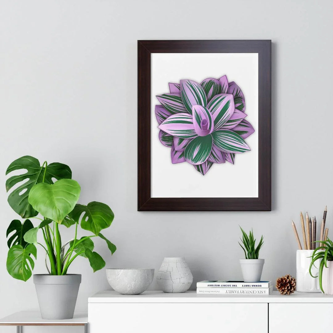Tradescantia Nanouk Framed Print, Poster, Laura Christine Photography & Design, Framed, Home & Living, Indoor, Paper, Posters, Laura Christine Photography & Design, laurachristinedesign.com