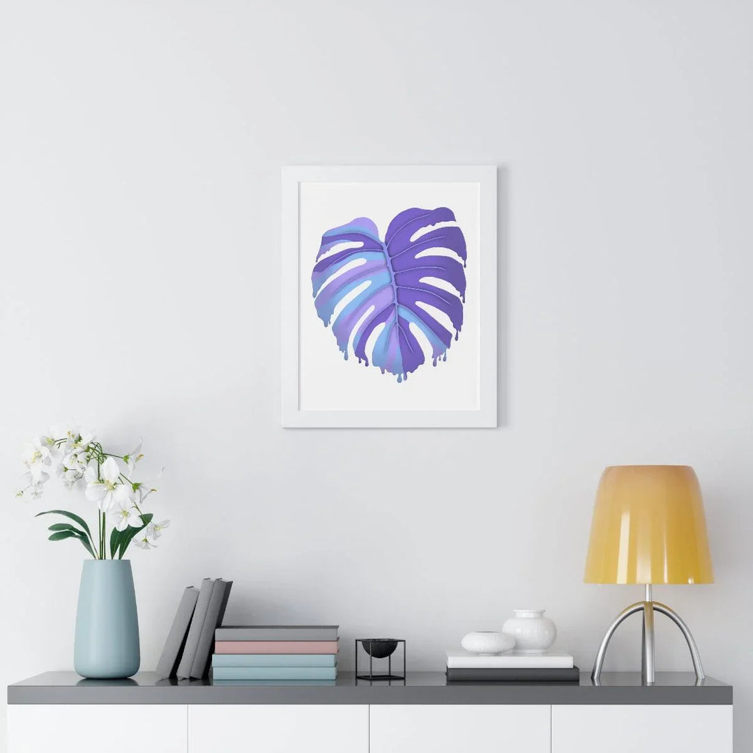 Melting Monstera (Purple) Framed Print, Poster, Laura Christine Photography & Design, Framed, Home & Living, Indoor, Paper, Posters, Laura Christine Photography & Design, laurachristinedesign.com
