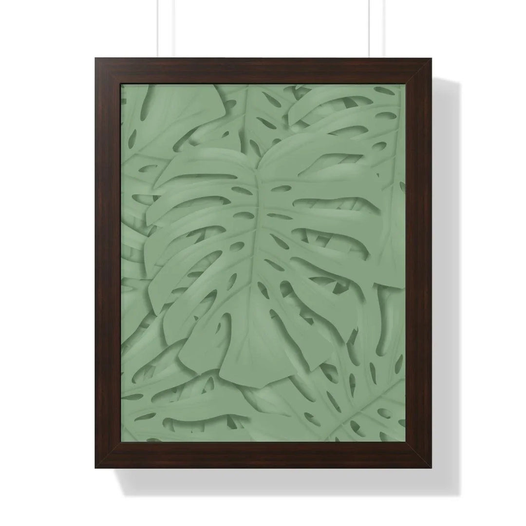 Deep Sage Monstera Framed Print, Poster, Laura Christine Photography & Design, Framed, Home & Living, Indoor, Paper, Posters, Laura Christine Photography & Design, laurachristinedesign.com
