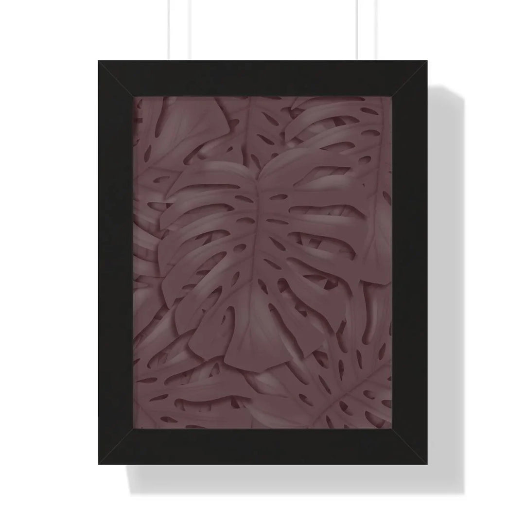 Merlot Monstera Framed Print, Poster, Laura Christine Photography & Design, Framed, Home & Living, Indoor, Paper, Posters, Laura Christine Photography & Design, laurachristinedesign.com