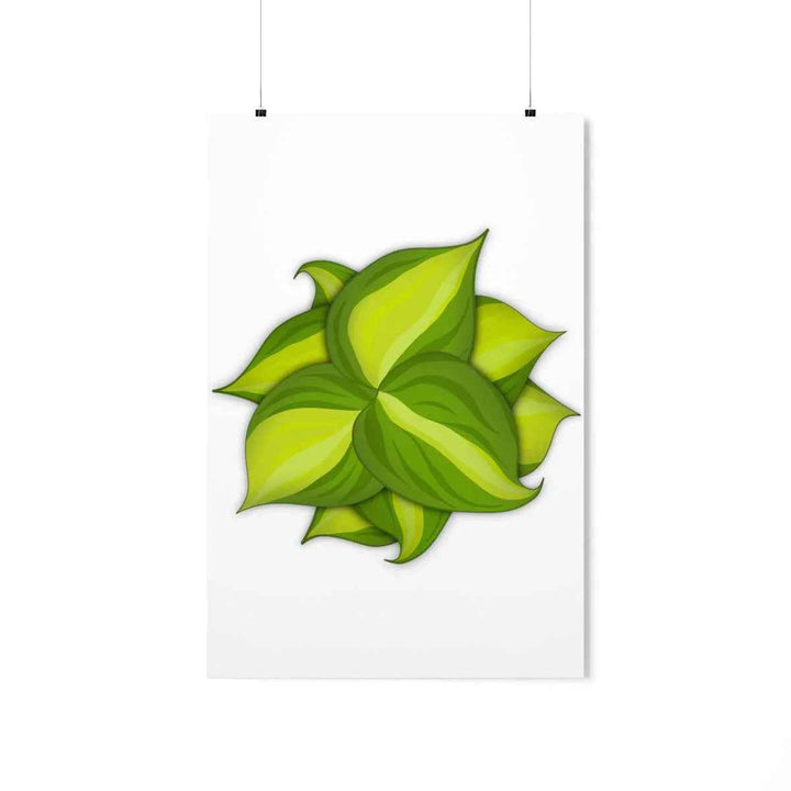 Philodendron Brasil Print – Botanical Wall Art on Museum Grade Paper Poster Unframed - The Potted Pixel