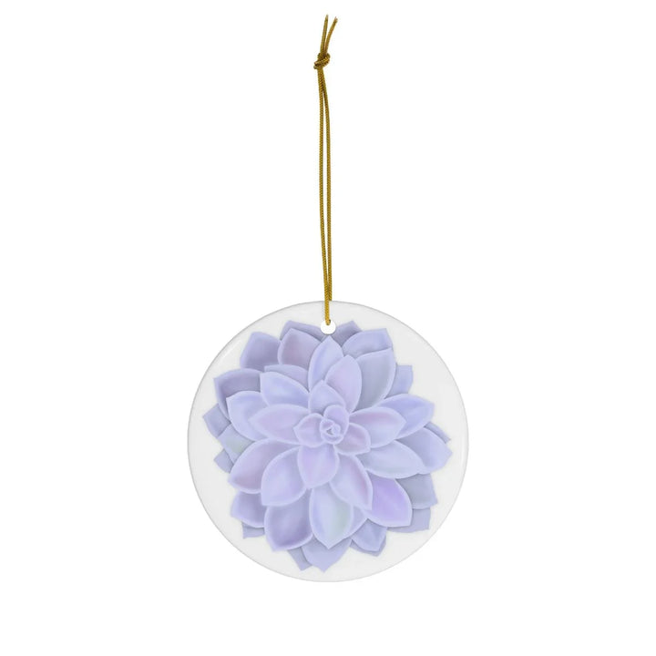 Echeveria Violet Queen Succulent Ceramic Ornament, Home Decor, Laura Christine Photography & Design, Ceramic, Christmas, Glossy, Holiday Picks, Home & Living, ornament, Ornaments, Seasonal Decorations, Laura Christine Photography & Design, laurachristinedesign.com