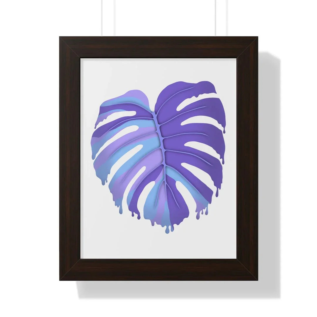 Melting Monstera (Purple) Framed Print, Poster, Laura Christine Photography & Design, Framed, Home & Living, Indoor, Paper, Posters, Laura Christine Photography & Design, laurachristinedesign.com