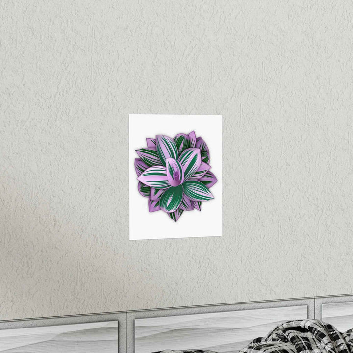Tradescantia Nanouk Print – Botanical Wall Art on Museum-Grade Paper Poster Unframed - The Potted Pixel