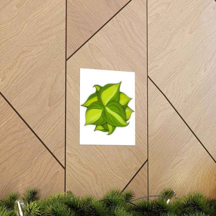 Philodendron Brasil Print – Botanical Wall Art on Museum Grade Paper Poster Unframed - The Potted Pixel