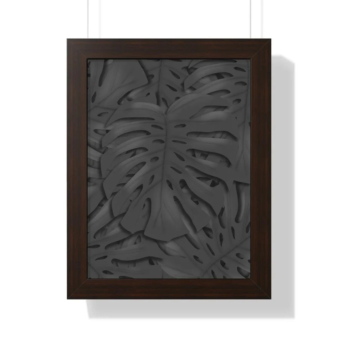 Charcoal Monstera Framed Print, Poster, Laura Christine Photography & Design, Framed, Home & Living, Indoor, Paper, Posters, Laura Christine Photography & Design, laurachristinedesign.com