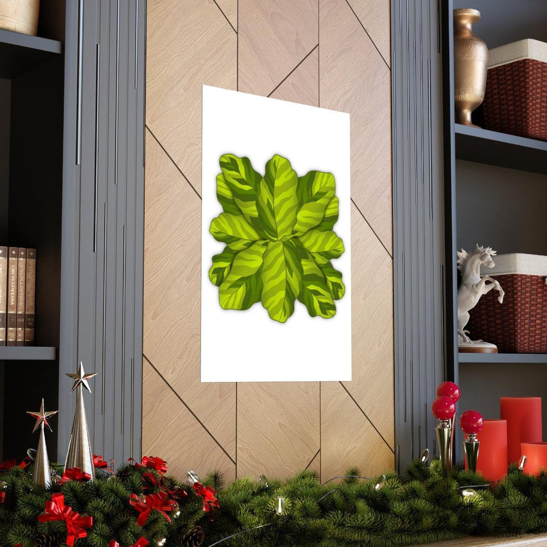 Calathea Yellow Fusion Print – Botanical Wall Art on Museum-Grade Paper Unframed - The Potted Pixel