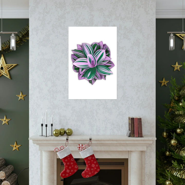 Tradescantia Nanouk Print – Botanical Wall Art on Museum-Grade Paper Poster Unframed - The Potted Pixel