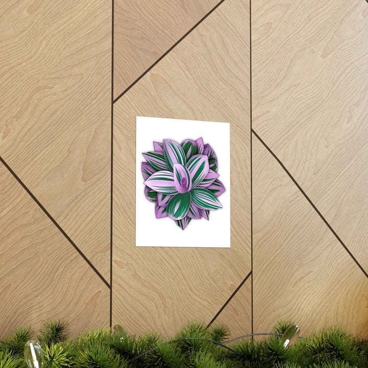Tradescantia Nanouk Print – Botanical Wall Art on Museum-Grade Paper Poster Unframed - The Potted Pixel