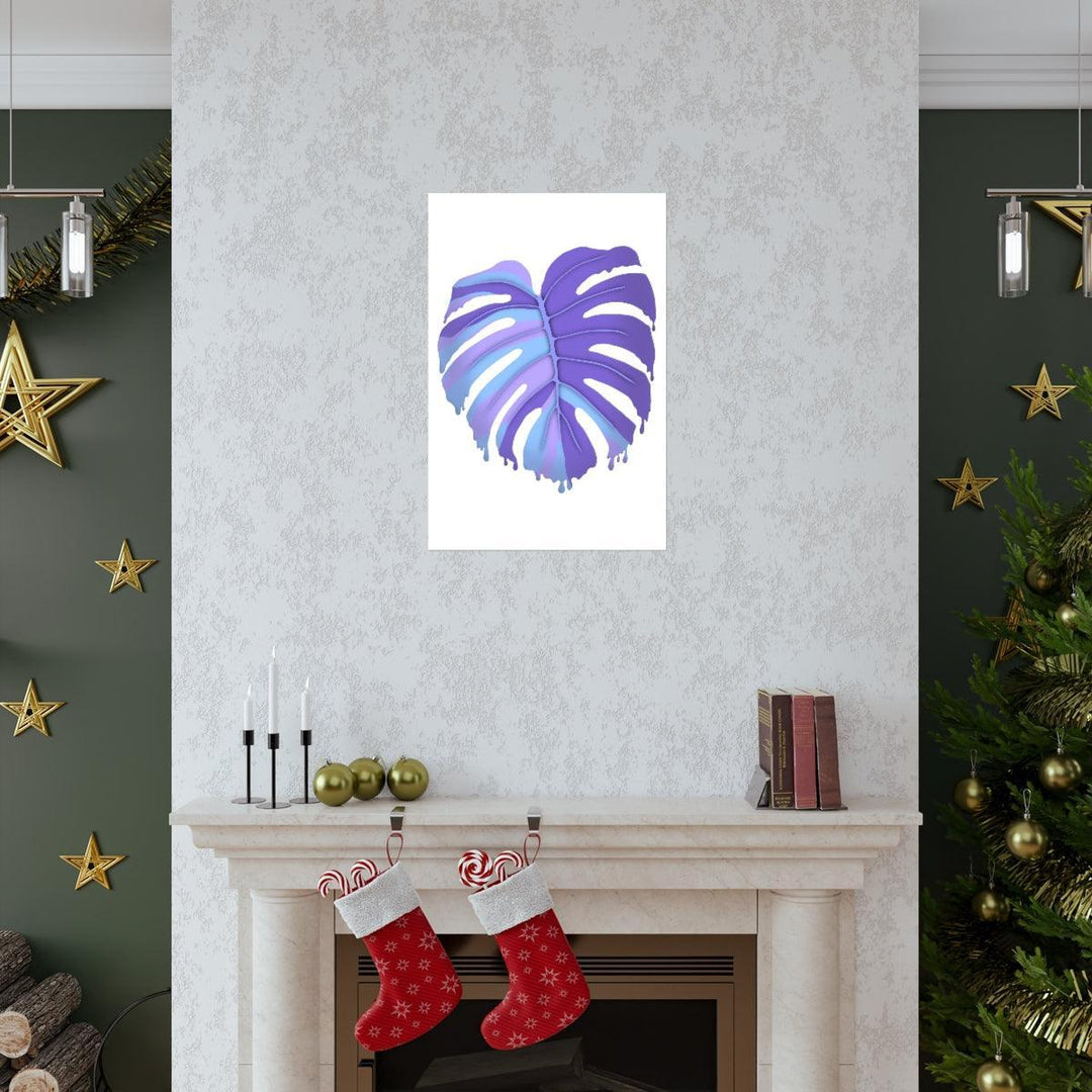 Melting Monstera, Purple - Print, Poster, Laura Christine Photography & Design, Back to School, Home & Living, Indoor, Matte, Paper, Posters, Valentine's Day promotion, Laura Christine Photography & Design, 