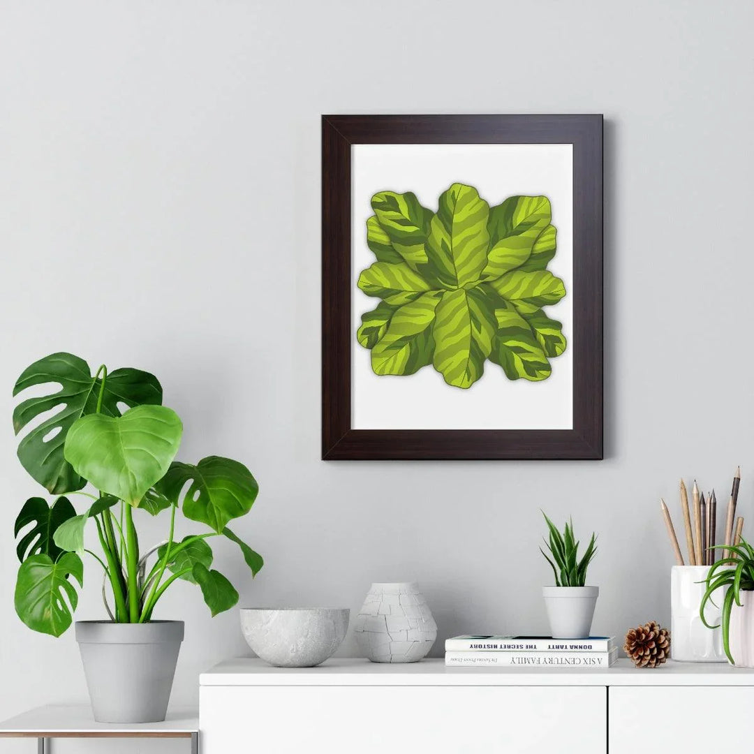 Calathea Yellow Fusion Framed Print, Poster, Laura Christine Photography & Design, Bottle, Calathea, Canvas Bag, Coffee, Drinkware, Framed, Home & Living, Indoor, Paper, Posters, Prayer Plant, Reusable, Shopping Bag, Tea, Tote Bag, Travel, Tumbler, Water, Yellow Fusion, Laura Christine Photography & Design, laurachristinedesign.com