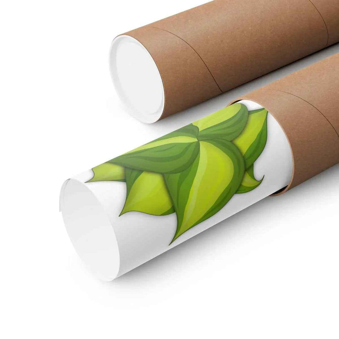 Philodendron Brasil Print – Botanical Wall Art on Museum Grade Paper Poster Unframed - The Potted Pixel