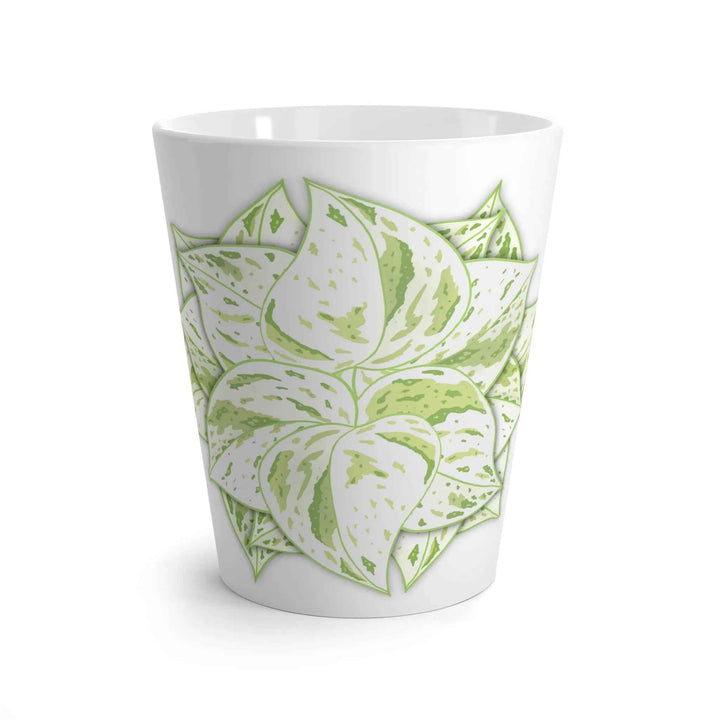 Snow Queen Pothos Mug - Durable Ceramic Cup with Variegated Foliage Design - The Potted Pixel