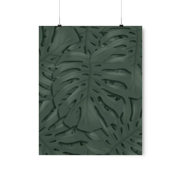 Deep Green Monstera Print, Poster, Laura Christine Photography & Design, Back to School, Home & Living, Indoor, Matte, Paper, Posters, Valentine's Day promotion, Laura Christine Photography & Design, laurachristinedesign.com