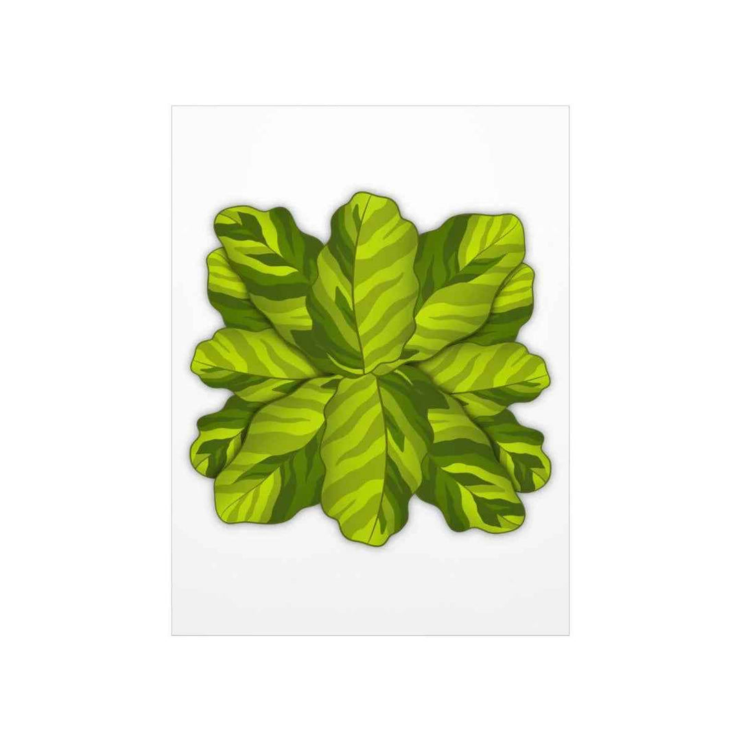 Calathea Yellow Fusion Print – Botanical Wall Art on Museum-Grade Paper Unframed - The Potted Pixel