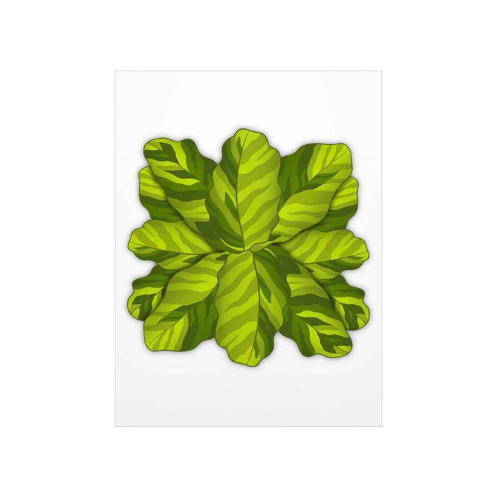 Calathea Yellow Fusion Print – Botanical Wall Art on Museum-Grade Paper Unframed - The Potted Pixel