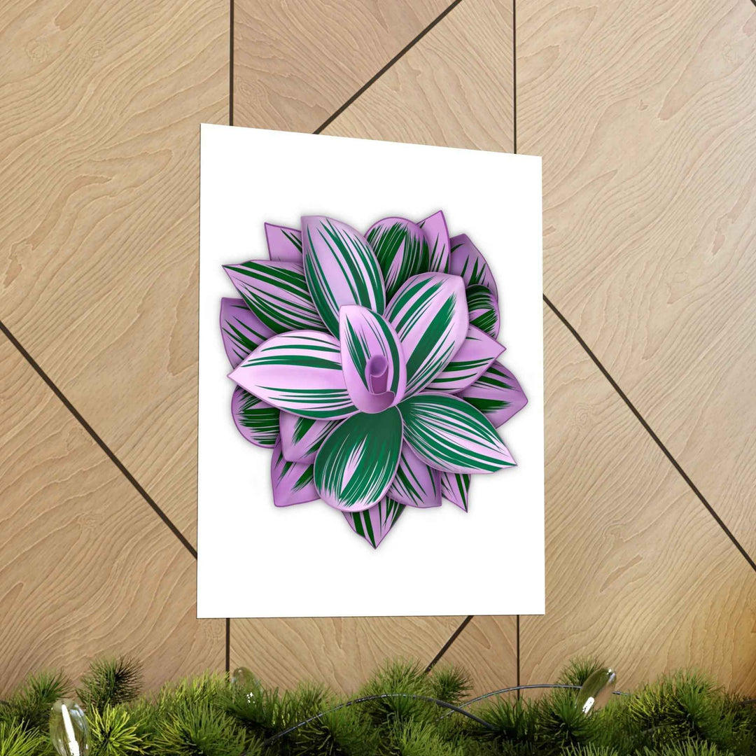Tradescantia Nanouk Print – Botanical Wall Art on Museum-Grade Paper Poster Unframed - The Potted Pixel