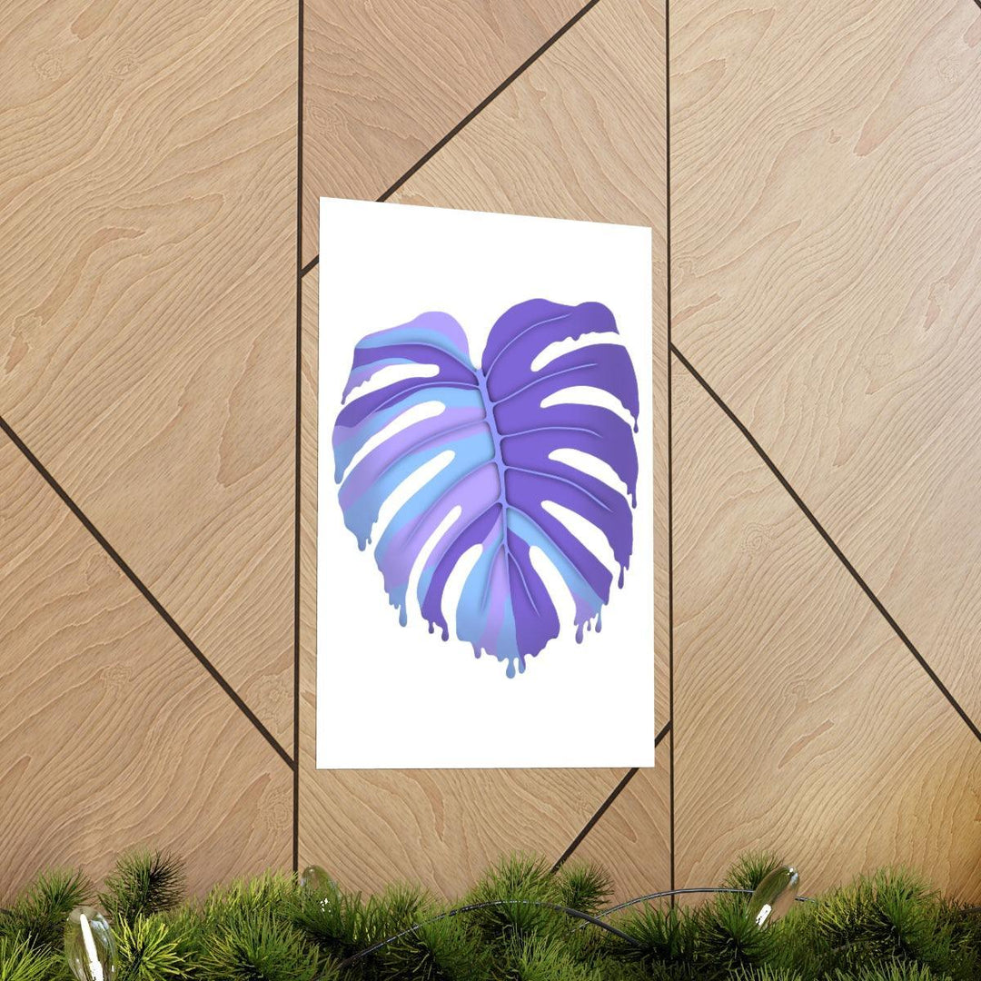 Melting Monstera, Purple - Print, Poster, Laura Christine Photography & Design, Back to School, Home & Living, Indoor, Matte, Paper, Posters, Valentine's Day promotion, Laura Christine Photography & Design, laurachristinedesign.com