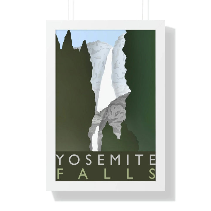 Yosemite Falls Minimalist Framed Print, Poster, Printify, Framed, Home & Living, Indoor, Paper, Posters, Laura Christine Photography & Design, laurachristinedesign.com