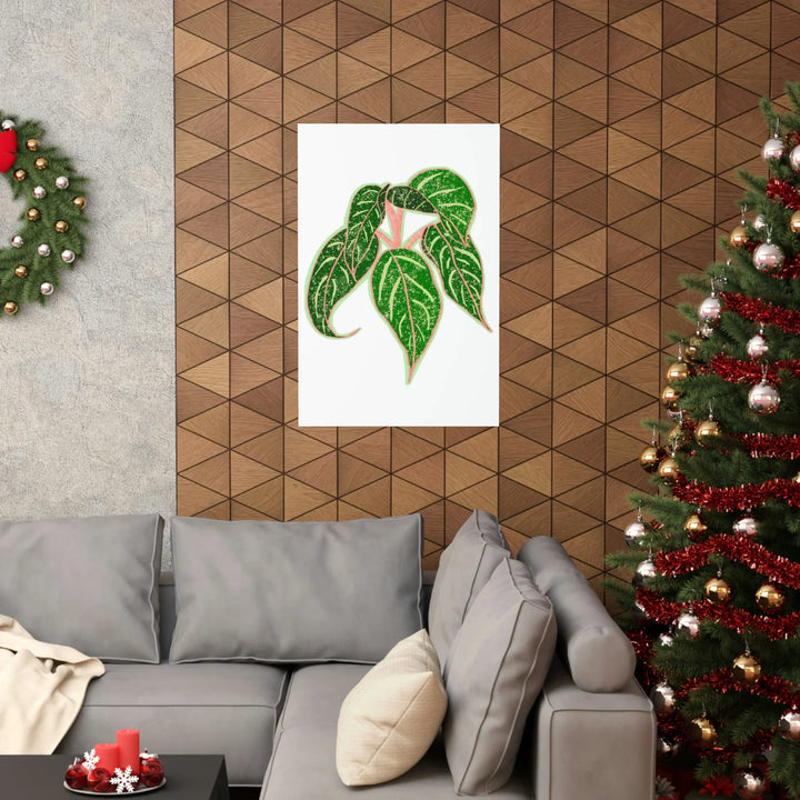Aglaonema Art Print Sparkling Sarah Botanical Wall Art On Museum Grade Paper Unframed