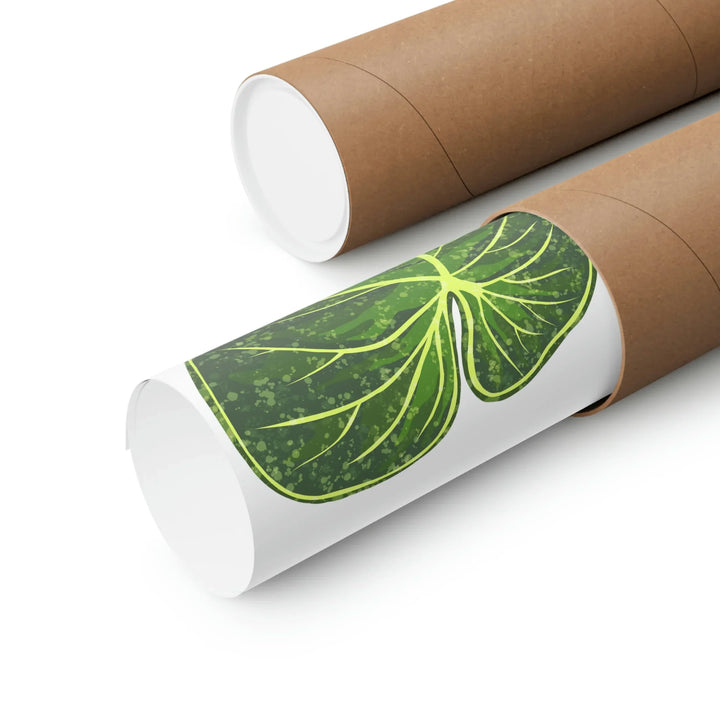 Philodendron Gloriosum Print Botanical Wall Art – Tropical Leaf Poster on Museum-Grade Paper - The Potted Pixel