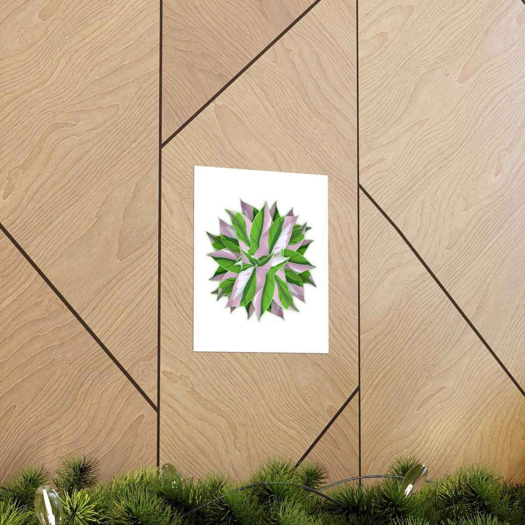Syngonium Tricolor Botanical Print – Unframed Wall Art - The Potted Pixel