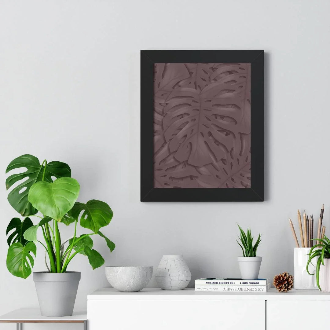 Merlot Monstera Framed Print, Poster, Laura Christine Photography & Design, Framed, Home & Living, Indoor, Paper, Posters, Laura Christine Photography & Design, laurachristinedesign.com