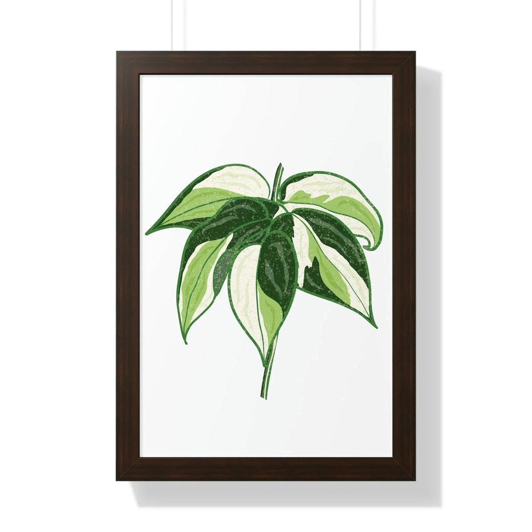 Philodendron 'Cream Splash' Framed Print, Poster, Printify, Framed, Home & Living, Indoor, Paper, Posters, Laura Christine Photography & Design, laurachristinedesign.com