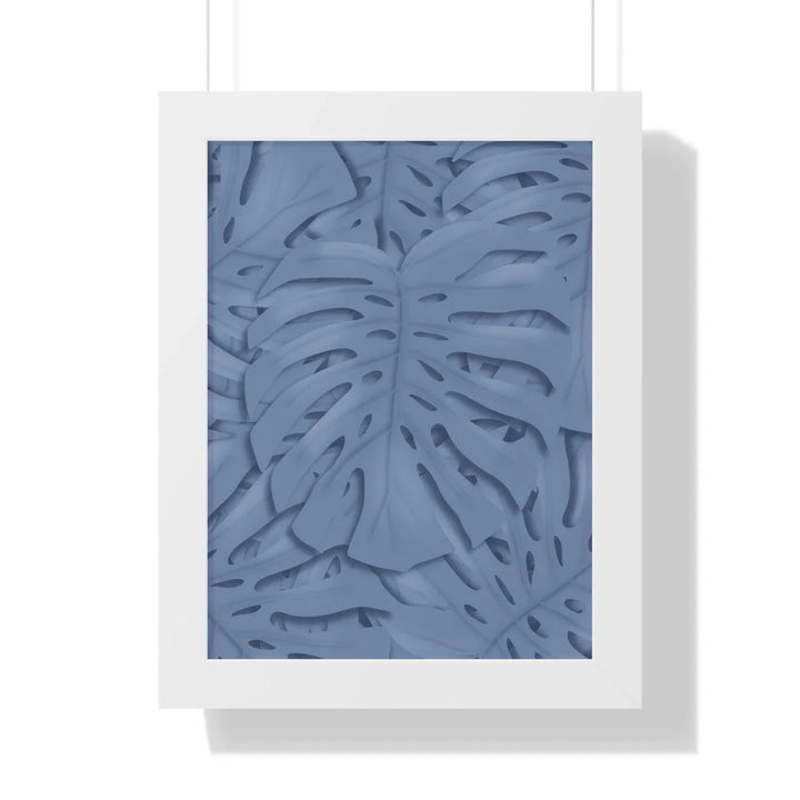 Slate Blue Monstera Framed Print, Poster, Laura Christine Photography & Design, Framed, Home & Living, Indoor, Paper, Posters, Laura Christine Photography & Design, laurachristinedesign.com