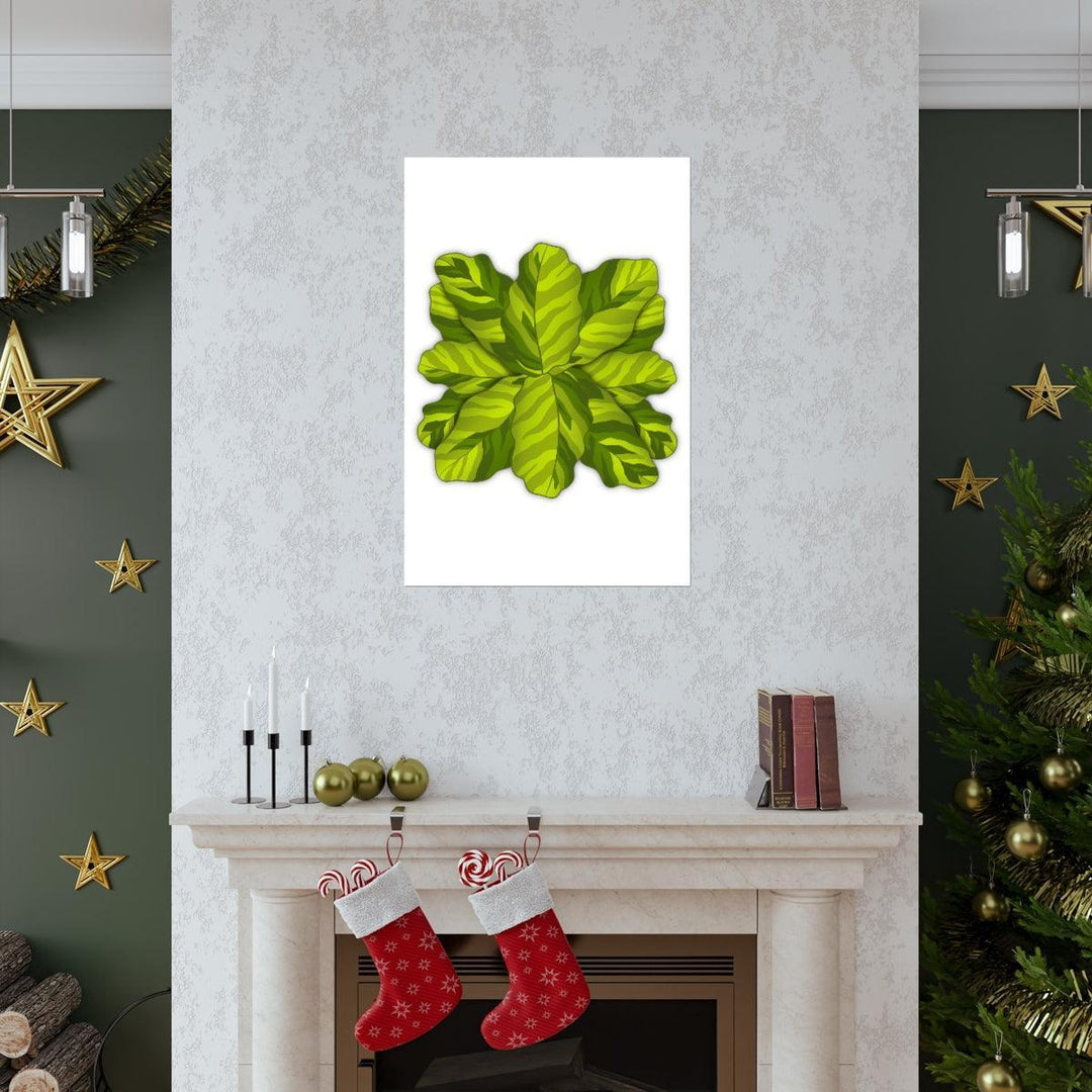 Calathea Yellow Fusion Print – Botanical Wall Art on Museum-Grade Paper Unframed - The Potted Pixel