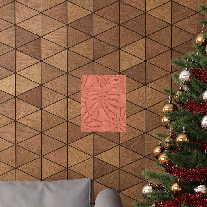 Coral Monstera Print, Poster, Laura Christine Photography & Design, Back to School, Home & Living, Indoor, Matte, Paper, Posters, Valentine's Day promotion, Laura Christine Photography & Design, laurachristinedesign.com