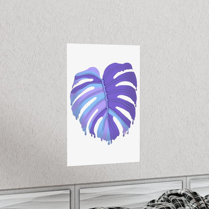 Melting Monstera, Purple - Print, Poster, Laura Christine Photography & Design, Back to School, Home & Living, Indoor, Matte, Paper, Posters, Valentine's Day promotion, Laura Christine Photography & Design, laurachristinedesign.com