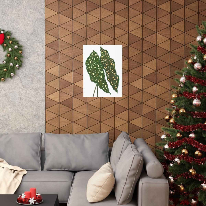 Begonia Maculata Print - Botanical Wall Art on Museum Grade Paper | Matte Finish Unframed - The Potted Pixel