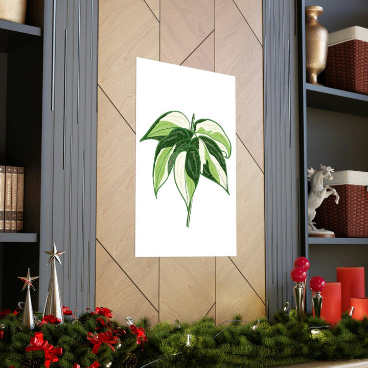 Philodendron Cream Splash Print Variegated Philodendron Poster On Museum Grade Paper Unframed