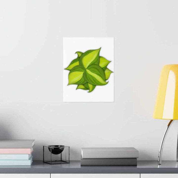 Philodendron Brasil Print – Botanical Wall Art on Museum Grade Paper Poster Unframed - The Potted Pixel