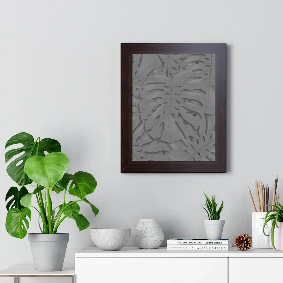Smokey Monstera Framed Print, Poster, Laura Christine Photography & Design, Framed, Home & Living, Indoor, Paper, Posters, Laura Christine Photography & Design, laurachristinedesign.com