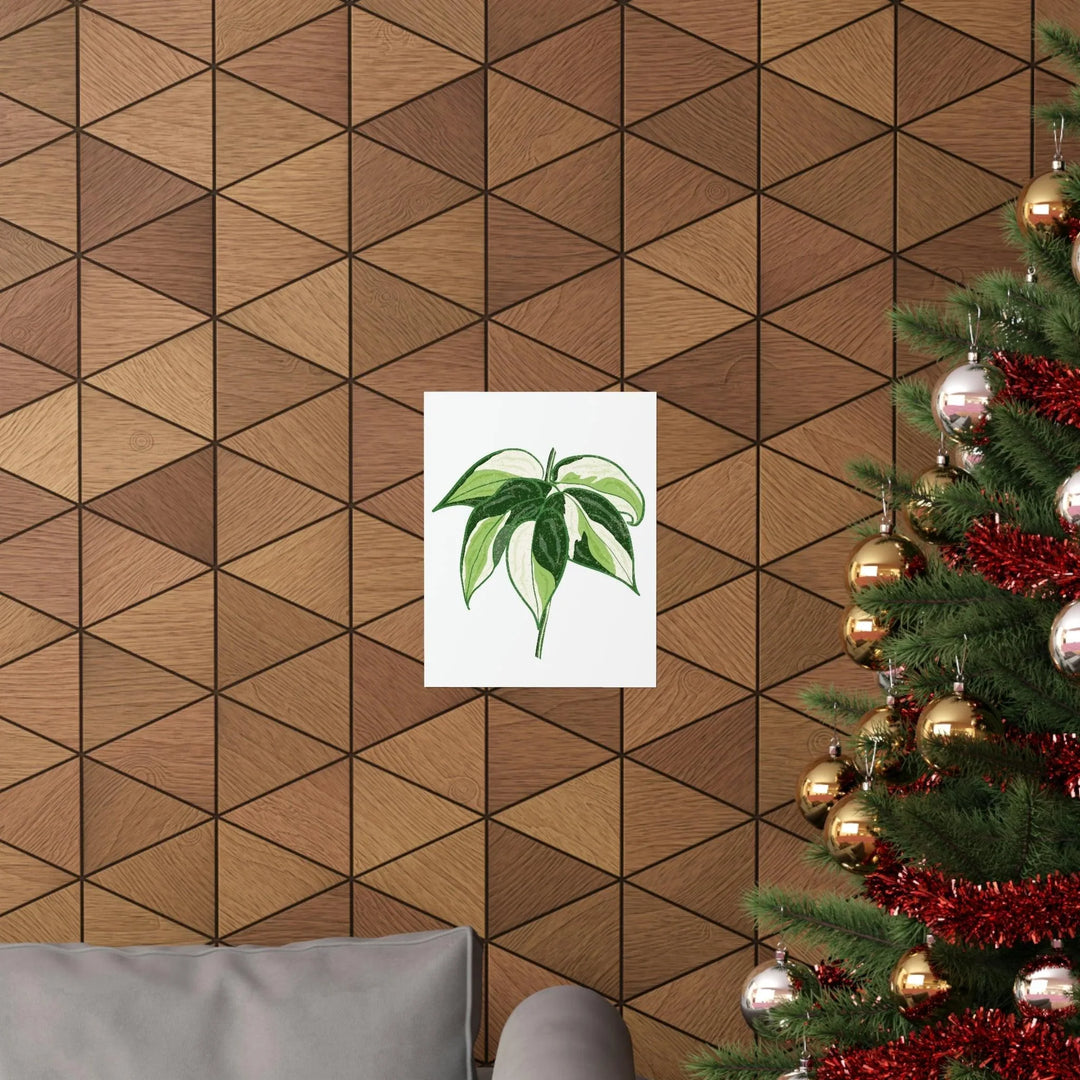 Philodendron 'Cream Splash' Print, Poster, Printify, Back to School, Home & Living, Indoor, Matte, Paper, Posters, Valentine's Day promotion, Laura Christine Photography & Design, laurachristinedesign.com