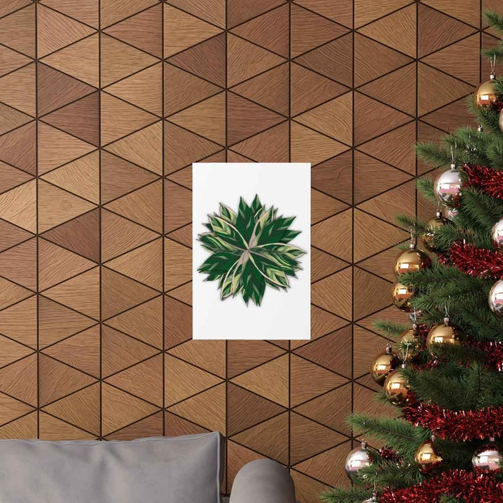 Stromanthe Triostar Print – Tropical Wall Art | Botanical Poster on Museum Grade Paper Unframed - The Potted Pixel