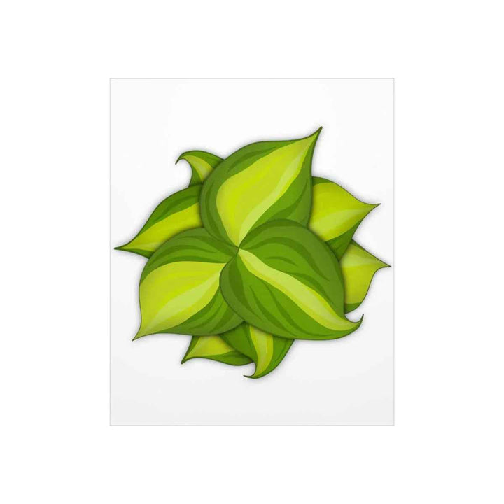 Philodendron Brasil Print – Botanical Wall Art on Museum Grade Paper Poster Unframed - The Potted Pixel